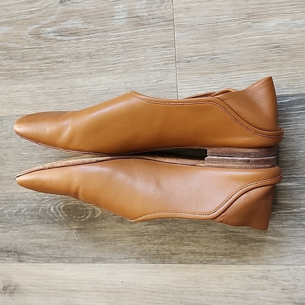 Vince Brown Leather women's Flats - Picture 7 of 11